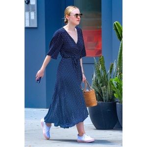 Polka Dot Wrap Dress by Bobeau